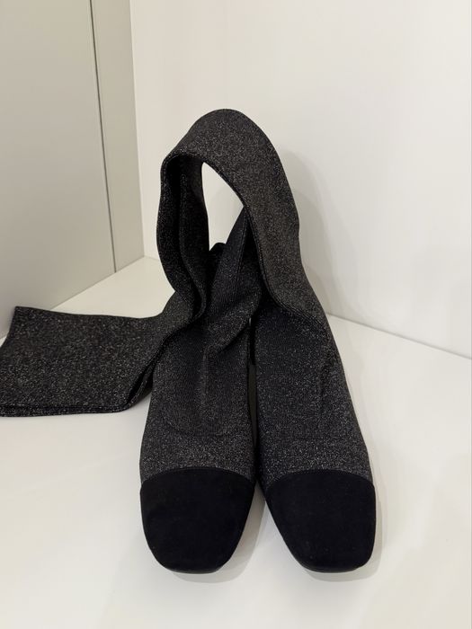 Сапоги-ботфорти з тканини Vero Cuoio