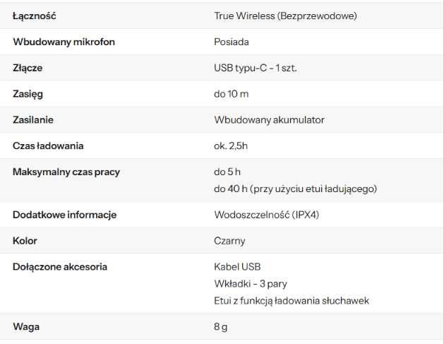 Słuchawki bezprzewodowe Taotronics SoundLiberty 53. Białe. dostawa GRATIS!