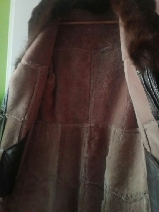 Kożuch damski ze skóry naturalnej