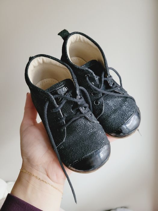 Buty wiosna emel r 22 czarne trzewiki buty za kostke