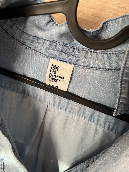 H&M Mama koszula ciążowa S lyocel tencel denim