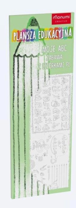 Plansza edukacyjna. Zabawa z literkami Monumi praca zbiorowa Rok