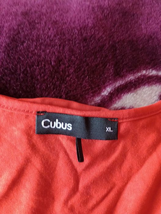 bluzka damska pomarańczowa na ramiączkach Cubus