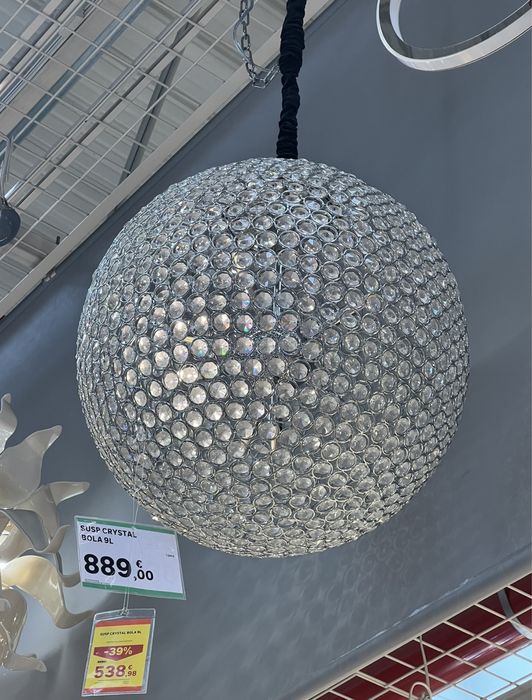 Dois Candeeiro brilhantes, novos volta 35 cm diâmetro