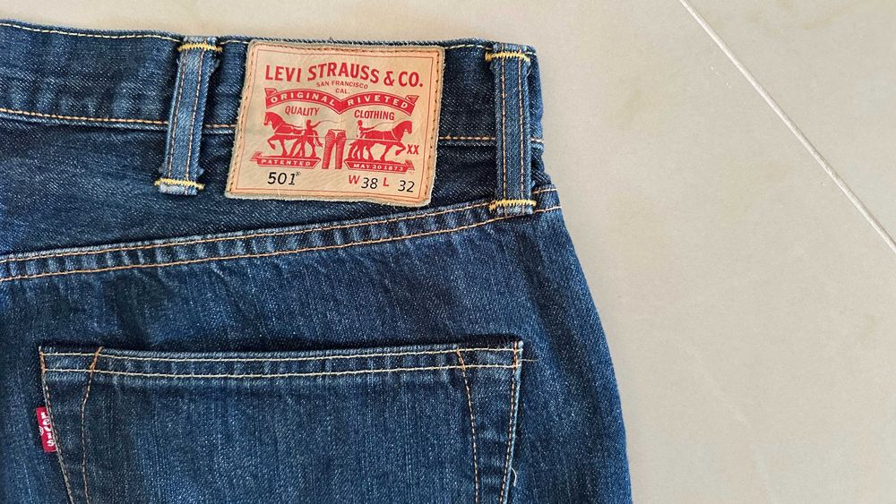 Levis 501 38/32 Spodnie Piękne