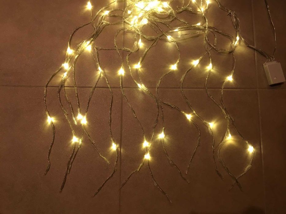 Водоспад 3 на 2,5 метри світлодіодна новорічна гірлянда штора на вікно