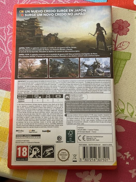 Jogo Assassins creed Shadows