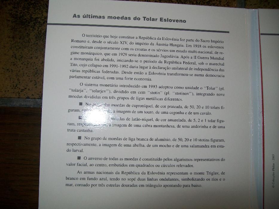 Moedas Eslovénia
