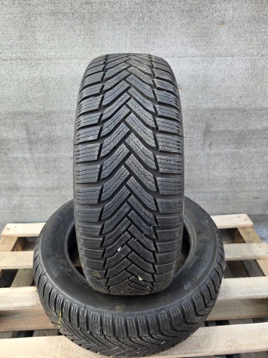 [Z461] 2x R17 215/55 Michelin Alpin 6 215/55/17 22r 8mm Opony zimowe