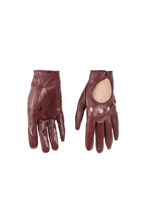 Rękawiczki całuski Burgundowie damskie xl