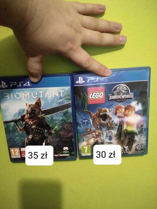 Biomutant i Lego jurassic world na ps4 i ps5