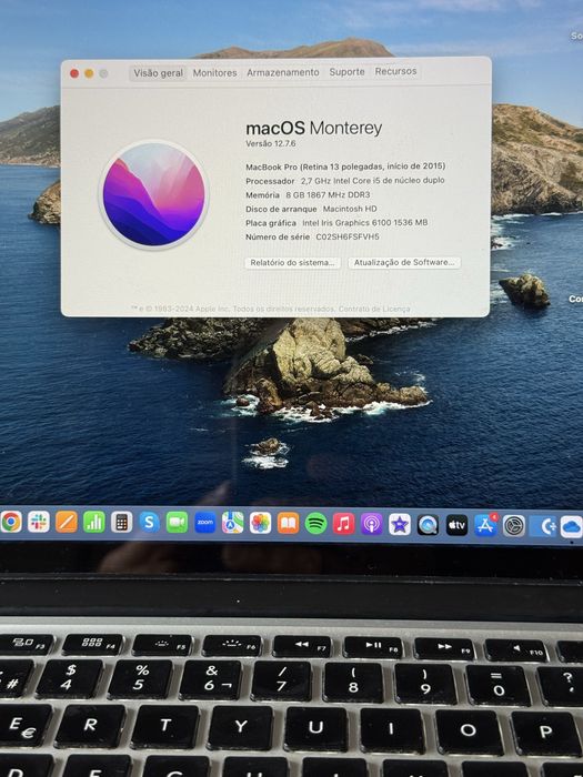 MacBook Pro 13” 8GB RAM 250GB Disco