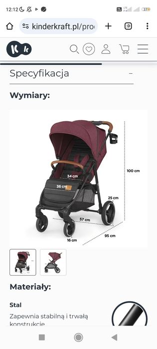 Wózek spacerowy Kinder Kraft