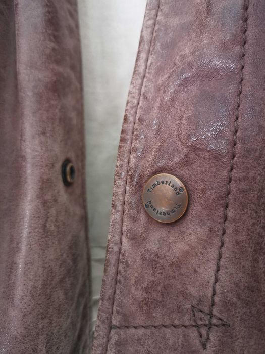 Casaco cabedal TIMBERLAND castanho usado M