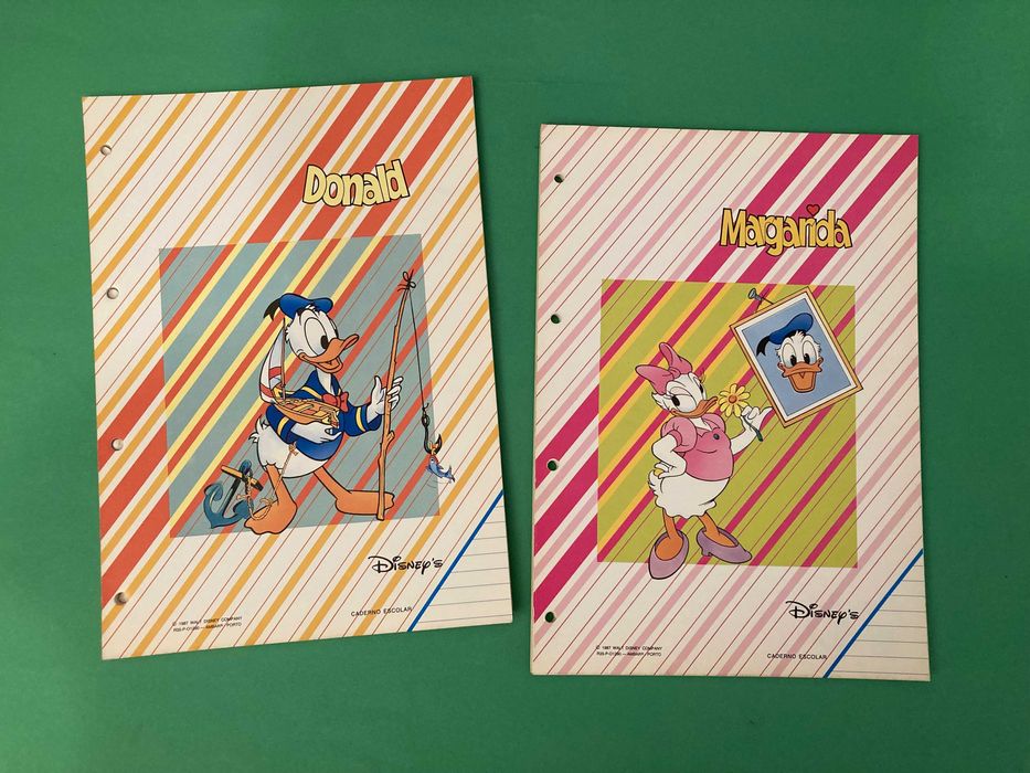 Colecção Completa 4 Recargas Escolares Dossier Disney Anos 80 Ambar