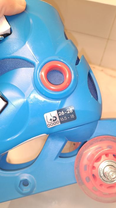 Play 3 Inline Skates Blue – Adjustable Size 26–28 (Lightly Used)64284667493891121