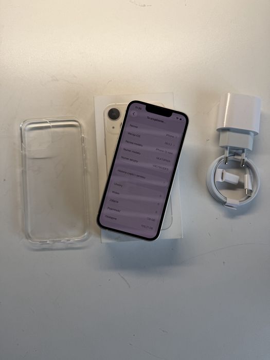 iPhone 13 mini 128gb biały bateria 100% komplet