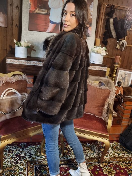 Casaco em pêlo natural de vison