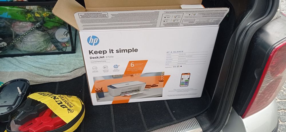 Hp 2721 funciona perfeitamente ainda dentro da caixa