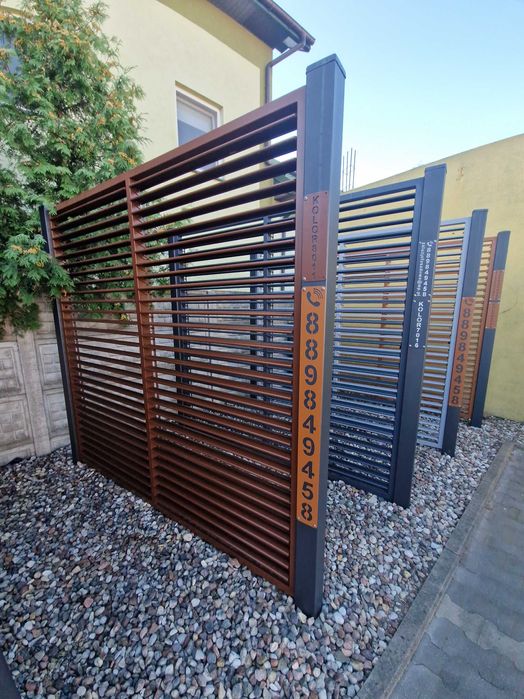 Panel żaluzjowy żaluzje metalowe altanka ruchome deseczki pergola