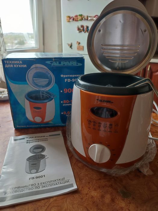 Нова компактна фритюрниця Alpari FD-90 (0.6 л) – Економна та зручна