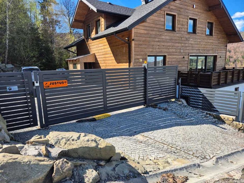 brama przesuwna palisada/ogrodzenie palisadowe