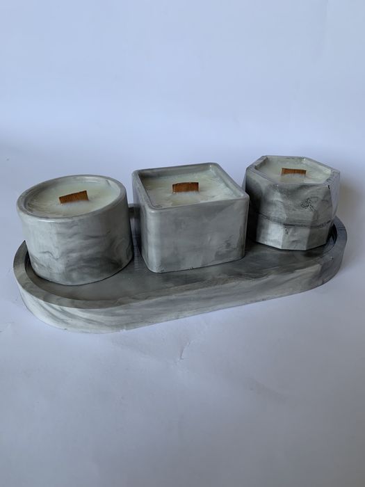 Свечи свічки кашпо гіпс горщик для свічок