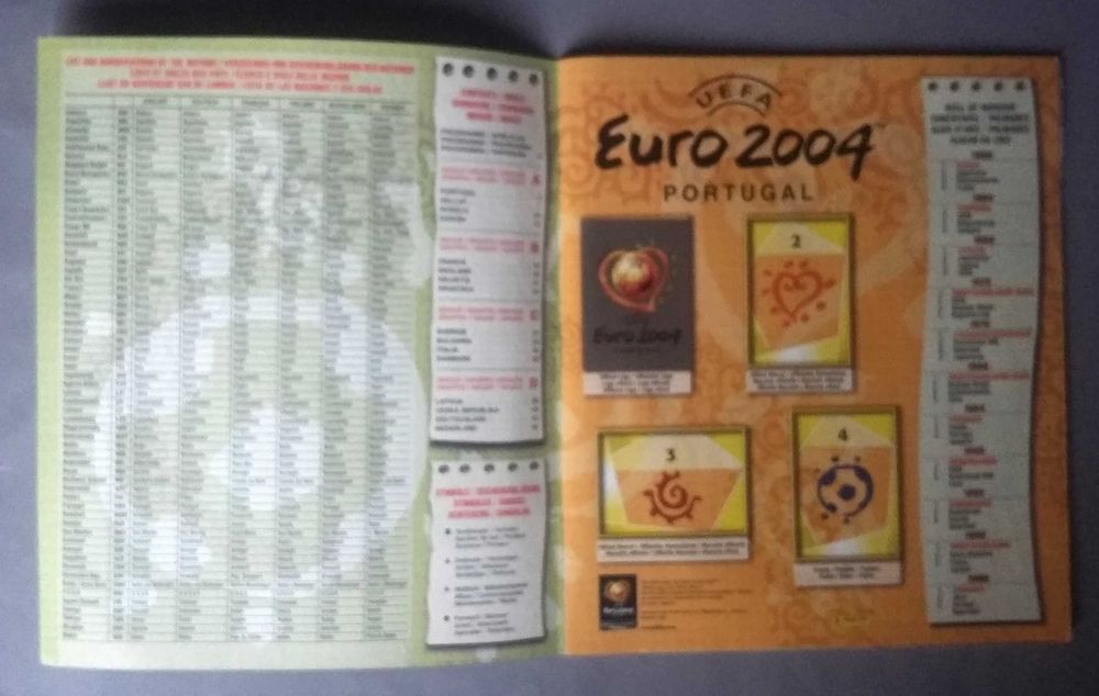 Caderneta de cromos Euro 2004