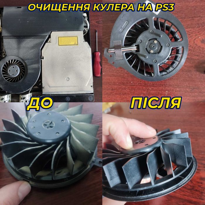 Чистка, Прошивка та встановлення ігор PS3 PS4