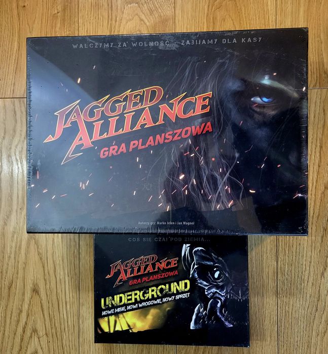 Jagged Alliance gra planszowa PL + dodatek Underground