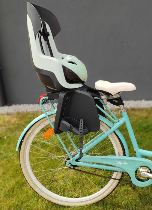Fotelik rowerowy BOBIKE montowany na bagażnik mięta