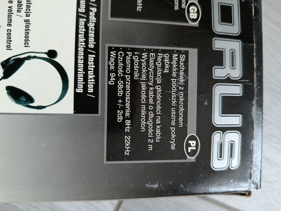 Słuchawki z mikrofonem hydrus mt-378