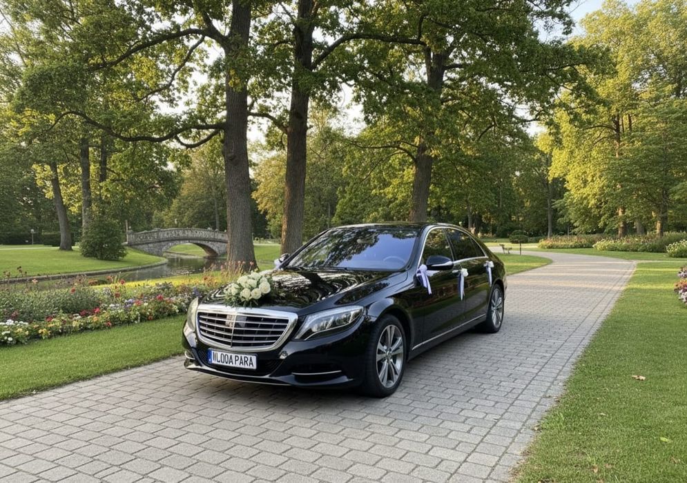 Mercedes S klasa S long  W222 samochód do slubu wesele bal studniówka