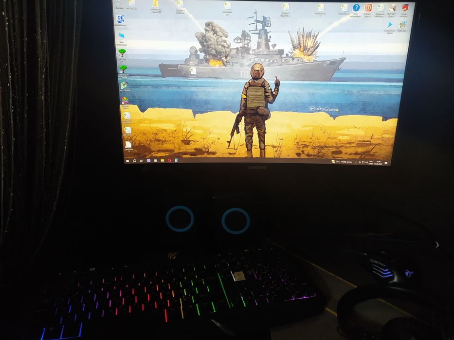 Комп в сборе райзен 5 5600g+3060 12gb(3кулера),16озу