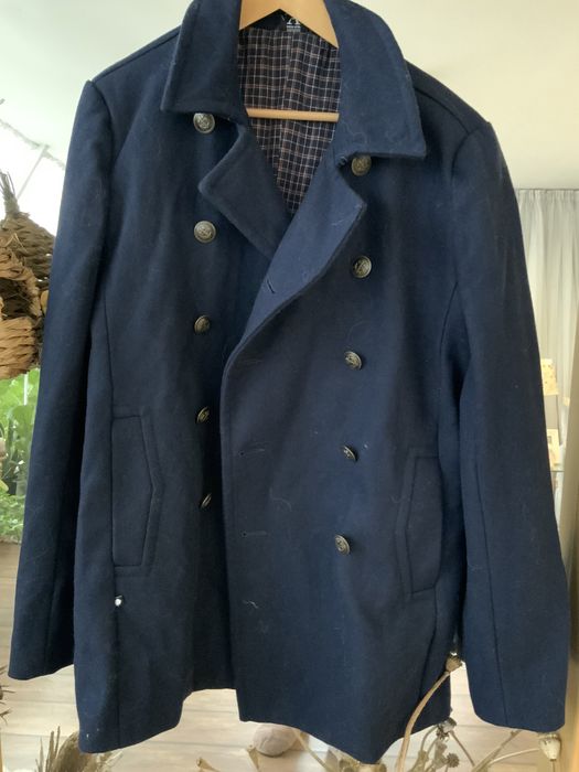 Мужское классическое пальто полупальто шерстяное  XL  L