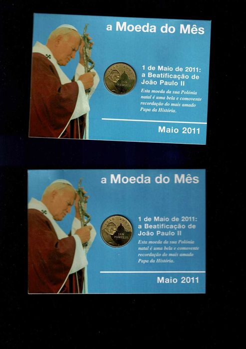 Coleção "Viagens Apostólicas do Papa Francisco" + "Moeda do Mês João Paulo II"