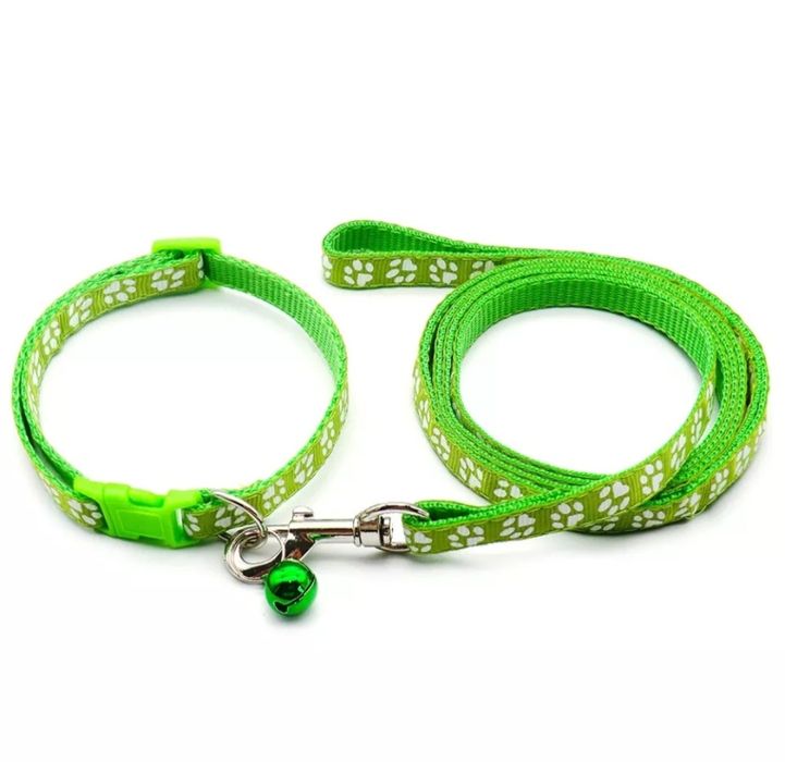 Ошейник с поводком. Много цветов.