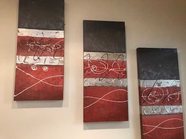 Conjunto de 3 quadros