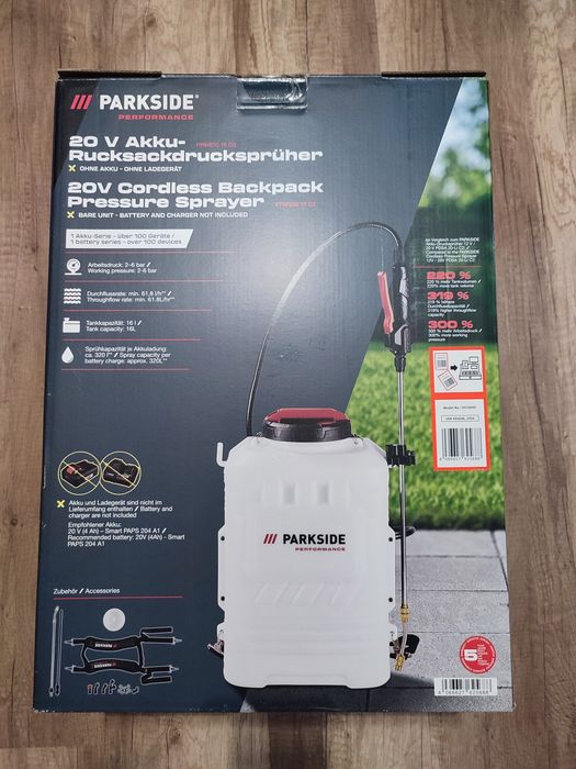 Nowy opryskiwacz akumulatorowy Parkside