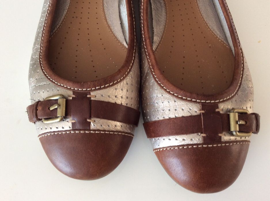 Clarks baleriny activ air damskie 39/40 brąz