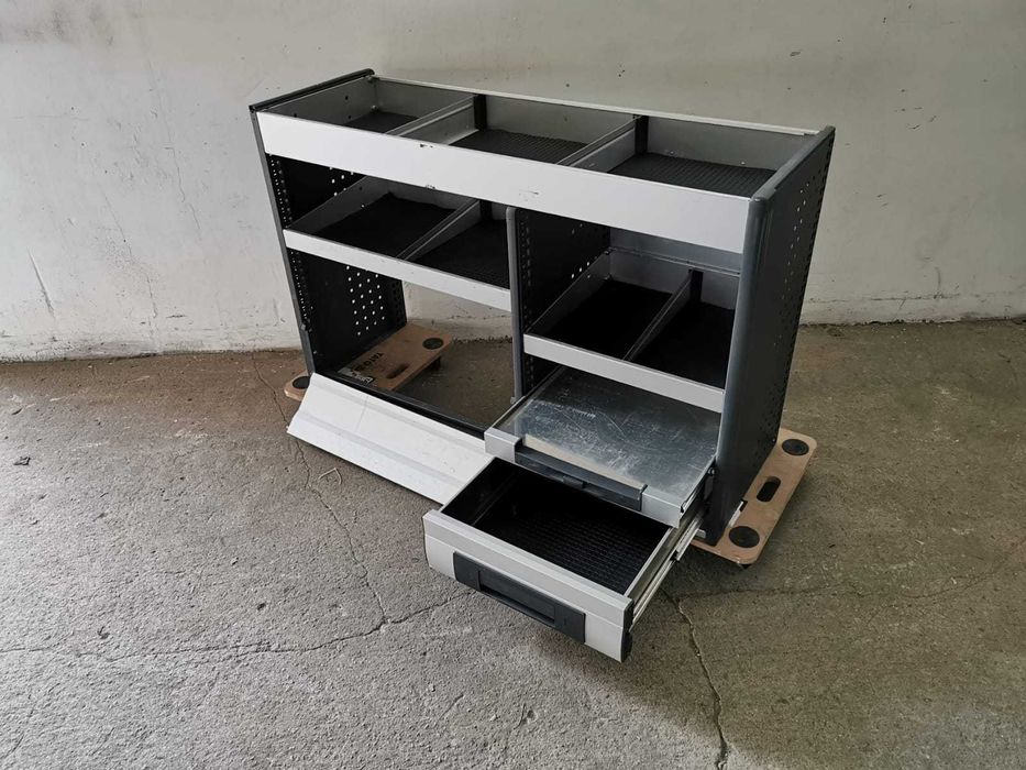 Regał samochodowy serwisowy zabudowa serwisowa warsztato SZUFLADY BOTT