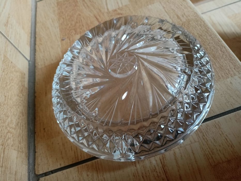 Popielniczka kryształowa prl