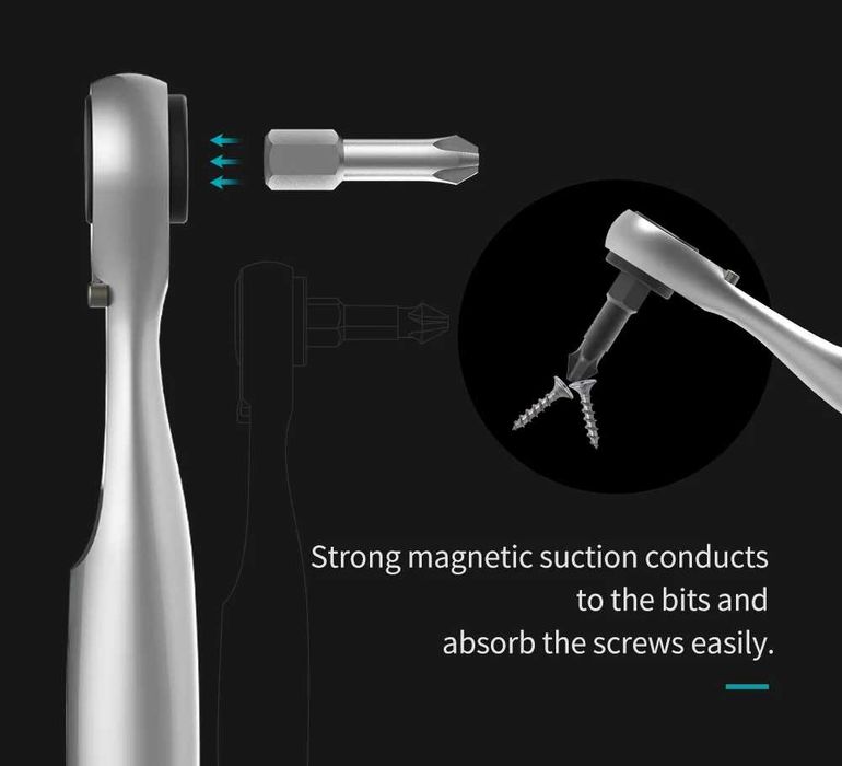 Отвертка + биты и насадки Xiaomi Jimi Home Screwdriver Set (JM-GNT41)