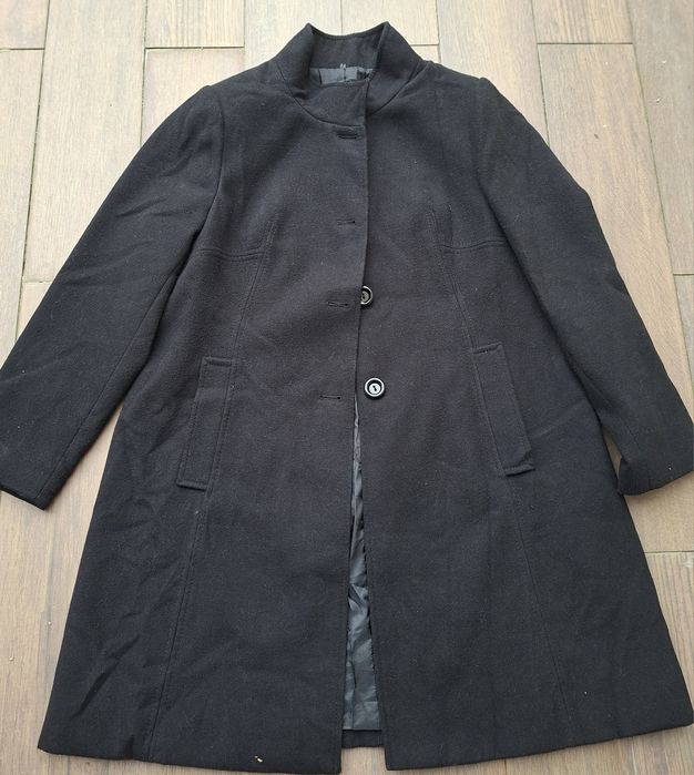 Casaco comprido preto