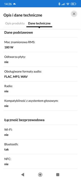 Głośnik Sharp ps 929