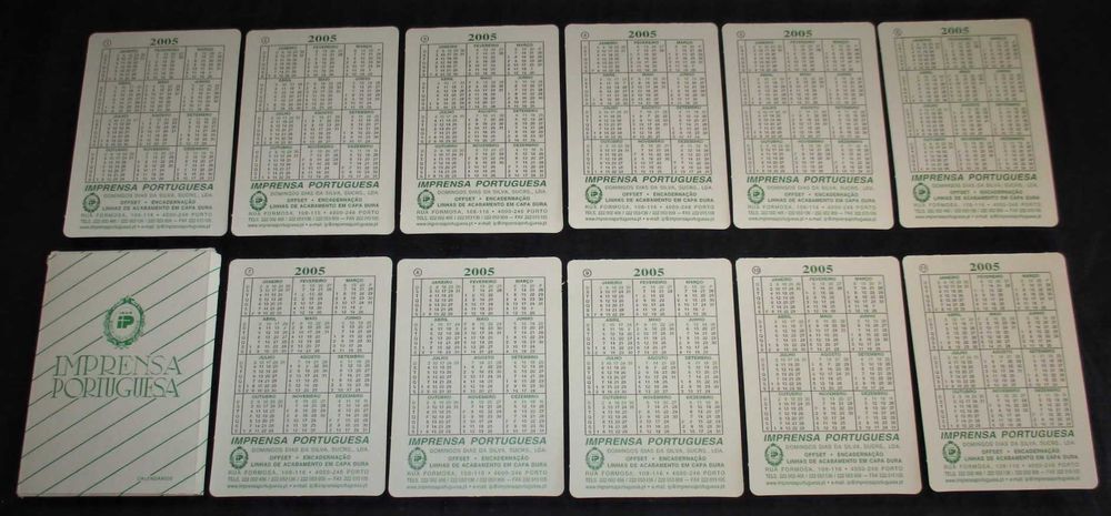 Calendários Românticos Imprensa Portuguesa 2005