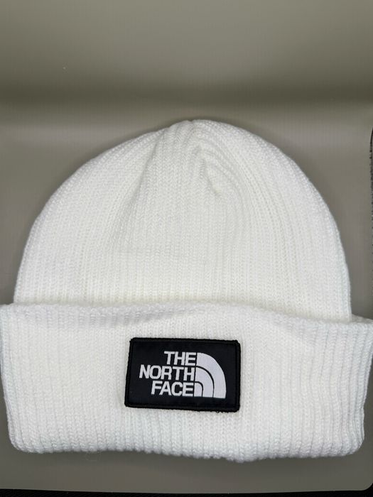 The North Face – biała czapka zimowa beanie