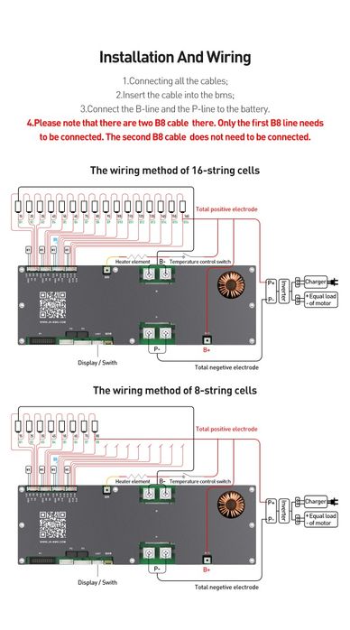 Jikong BMS JK-PB2A16S15P 16s 150А 2А-балансування