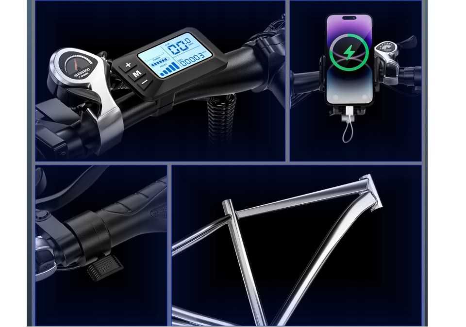 E-BYCCO E8 C29 Pojazd Elektryczny 1000W 55KM/H 120KM 48V 29"