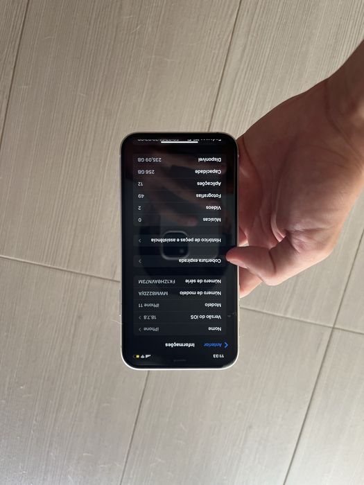 iPhone 11 Branco – 256 GB | Estado Impecável